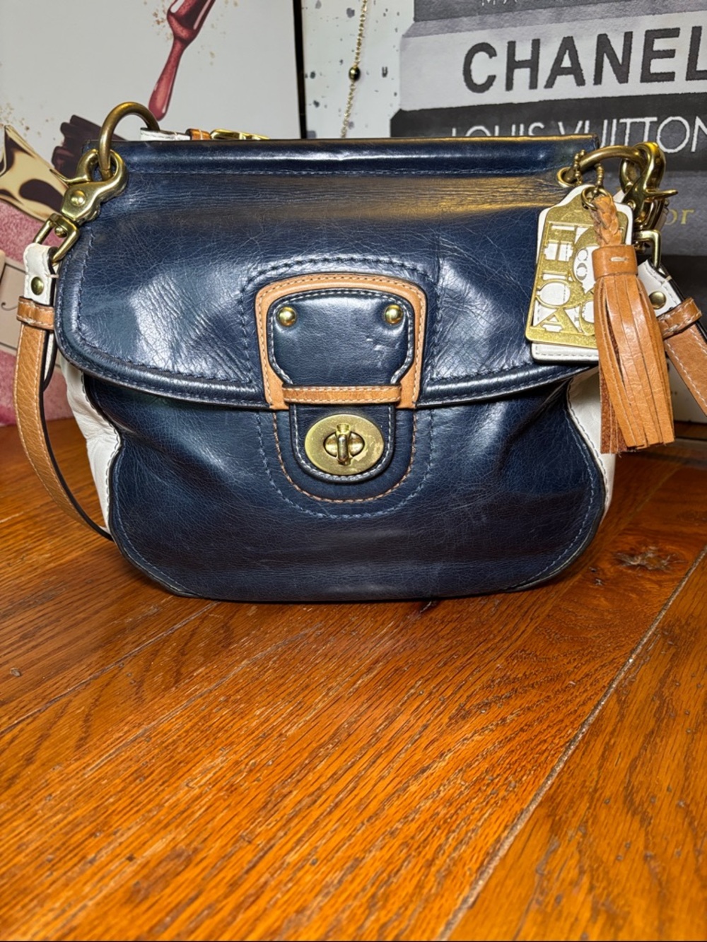 Coach Legacy Willis (reimagined for the 70th Anniversary collection). Navy blue